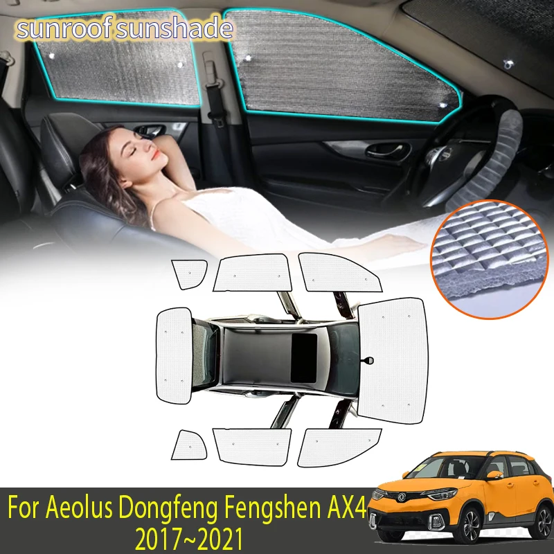 

For Aeolus Dongfeng Fengshen AX4 2017~2021 Car Accessories Sun Shade Sunshade Windshield Side Window Privacy Shading Auto Parts