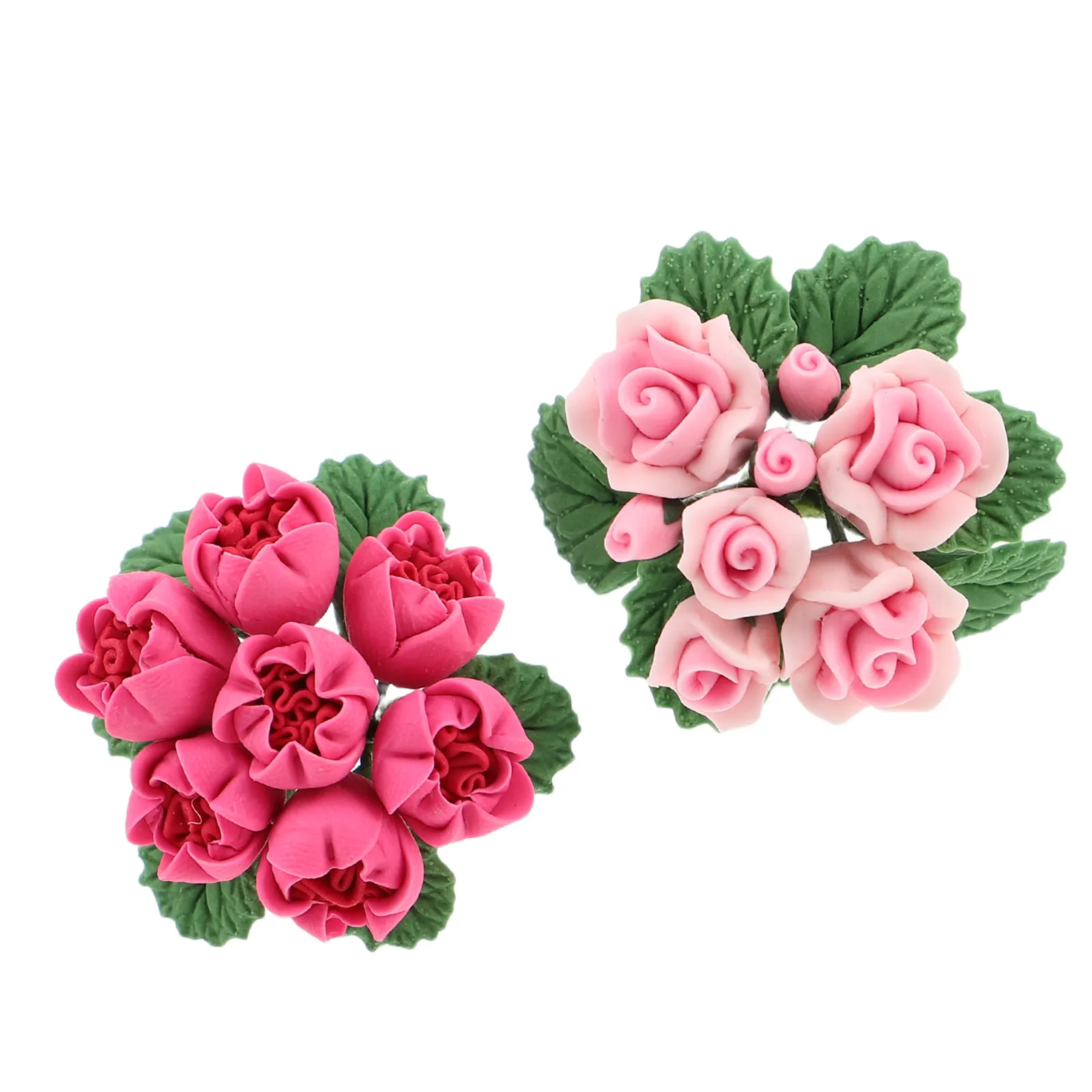 

Набор из 2 миниатюрных реалистичных искусственных цветочных букетов для декора кукольного домика, наборы для рукоделия, микроландшафт