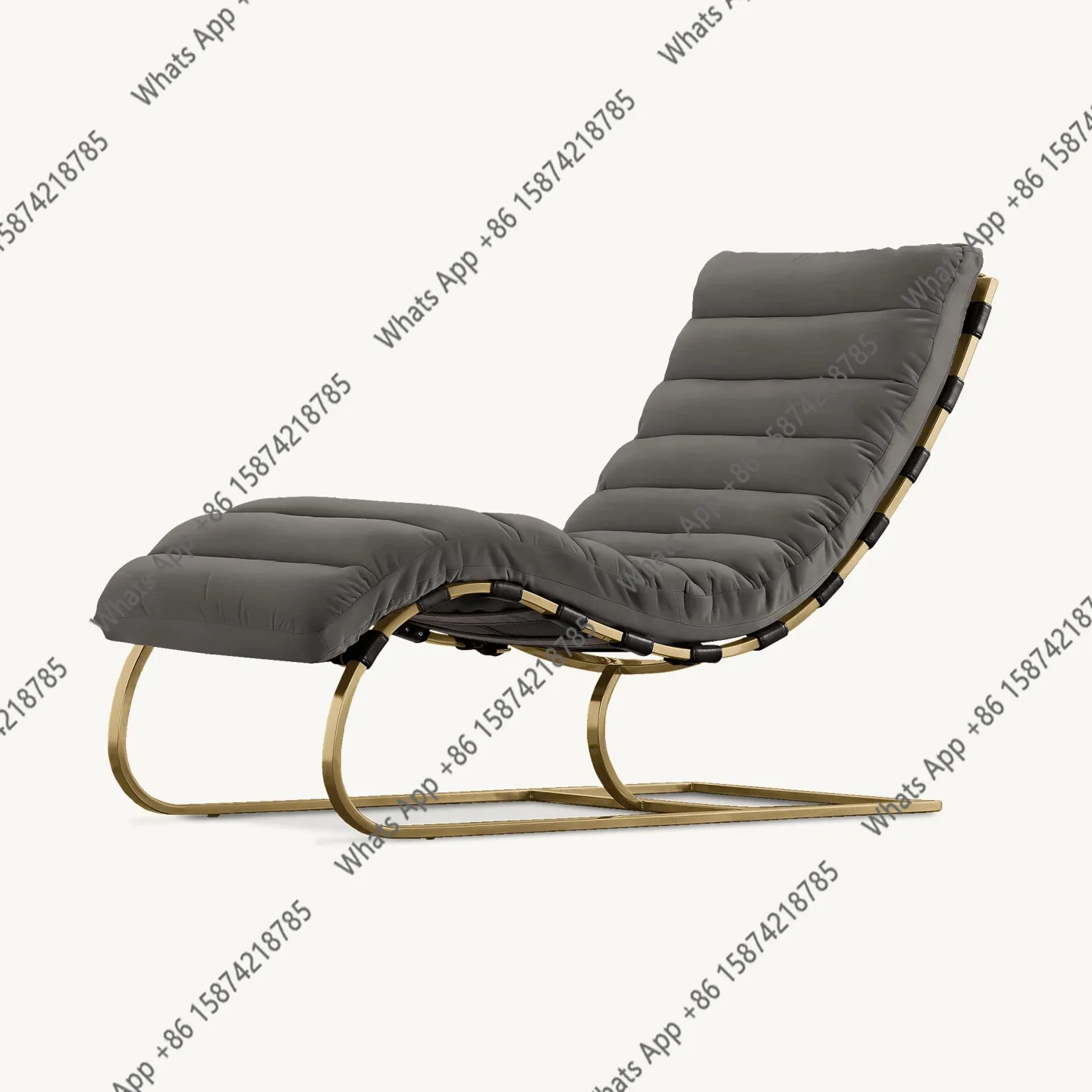 

Italian minimalist home living room leisure recliner fabric lazy chair