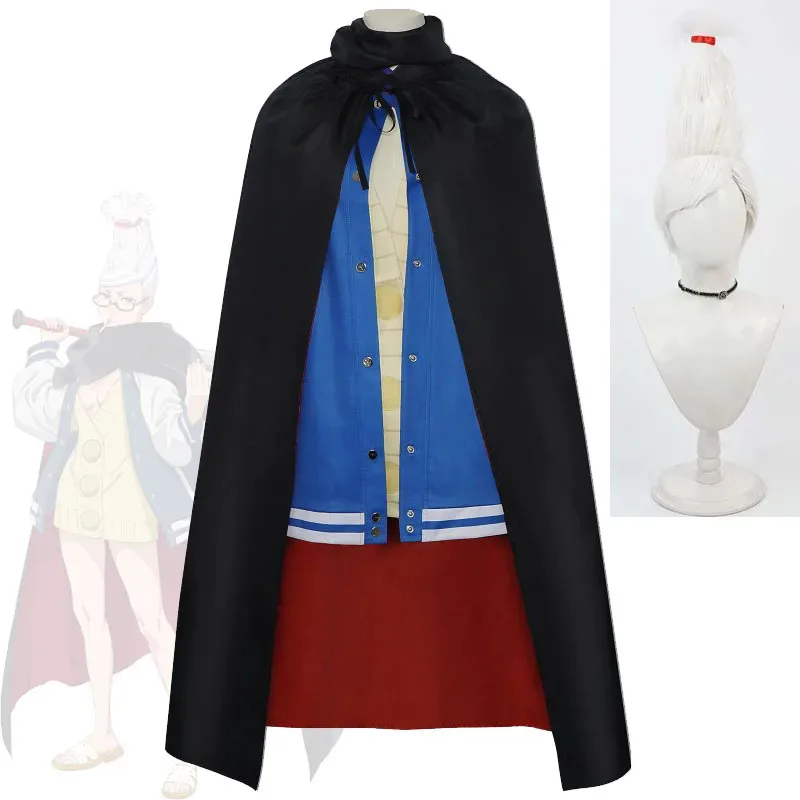 

Ayase Momo's grandmother cosplay set, jacket, wig, anime Kang Jinggong Halloween party costume sf/1