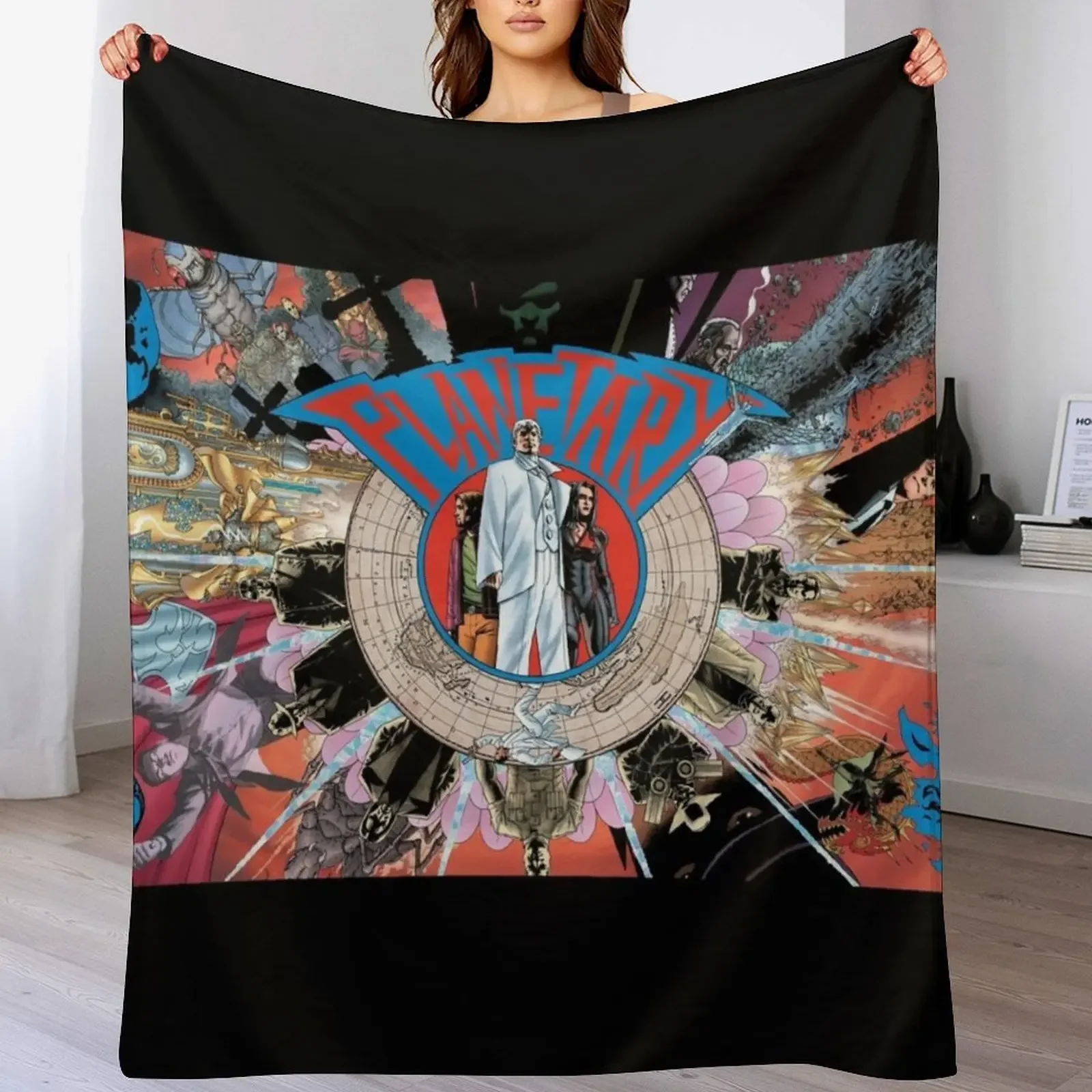 planetary, comic, warren ellis, John Cassaday, Elijah Snow, Jackita Wagner,Drummer, the four, Throw Blanket Loose Quilt Blankets