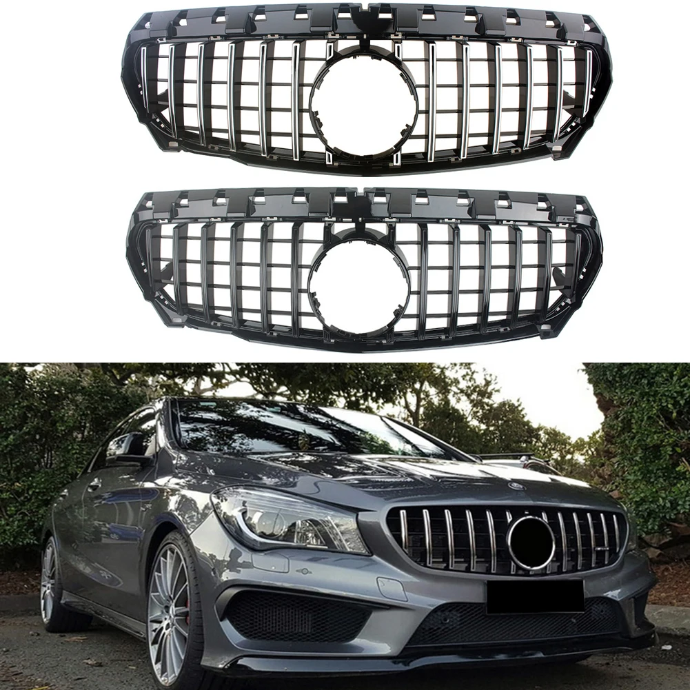 

Front Racing Facelift Grill Billet Grille Cover For Mercedes-Benz W117 CLA-Class 2013-2016 GT