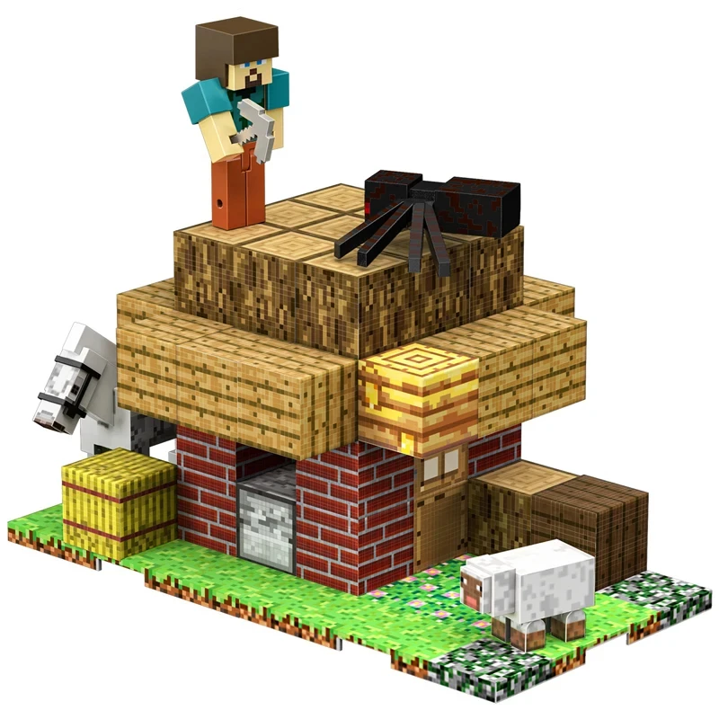 ชุดบล็อกแม่เหล็ก Kbox Mini World Multi-Scenario Series: ก้อนแม่เหล็ก ABS สําหรับเด็ก - ของขวัญวันหยุด STEM