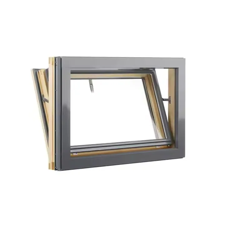 Modern Standard Size Custom Powder Coating Aluminium Sound Insulation Unbreakable Glass Awning Windows