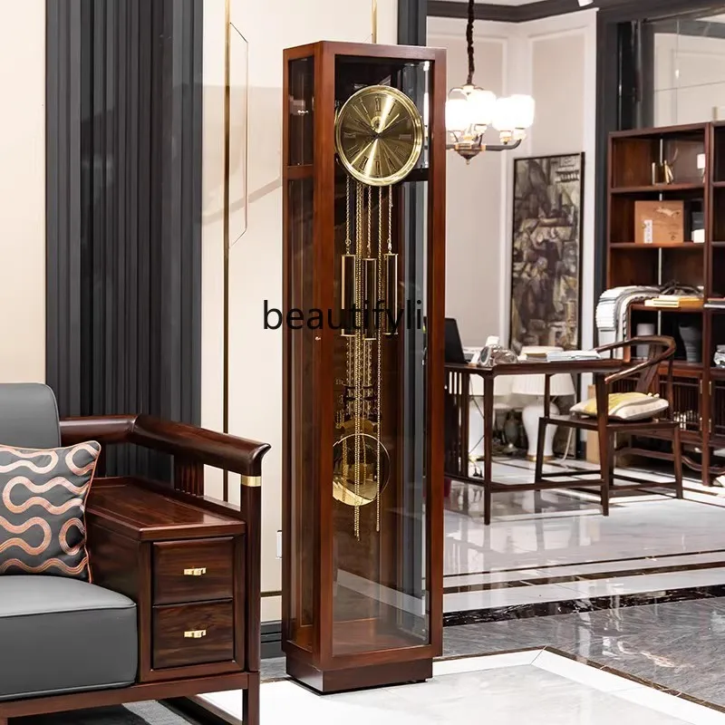 Helmler European floor-to-ceiling clock Living room Villa Chinese retro pendulum clock American vertical mechanical clock