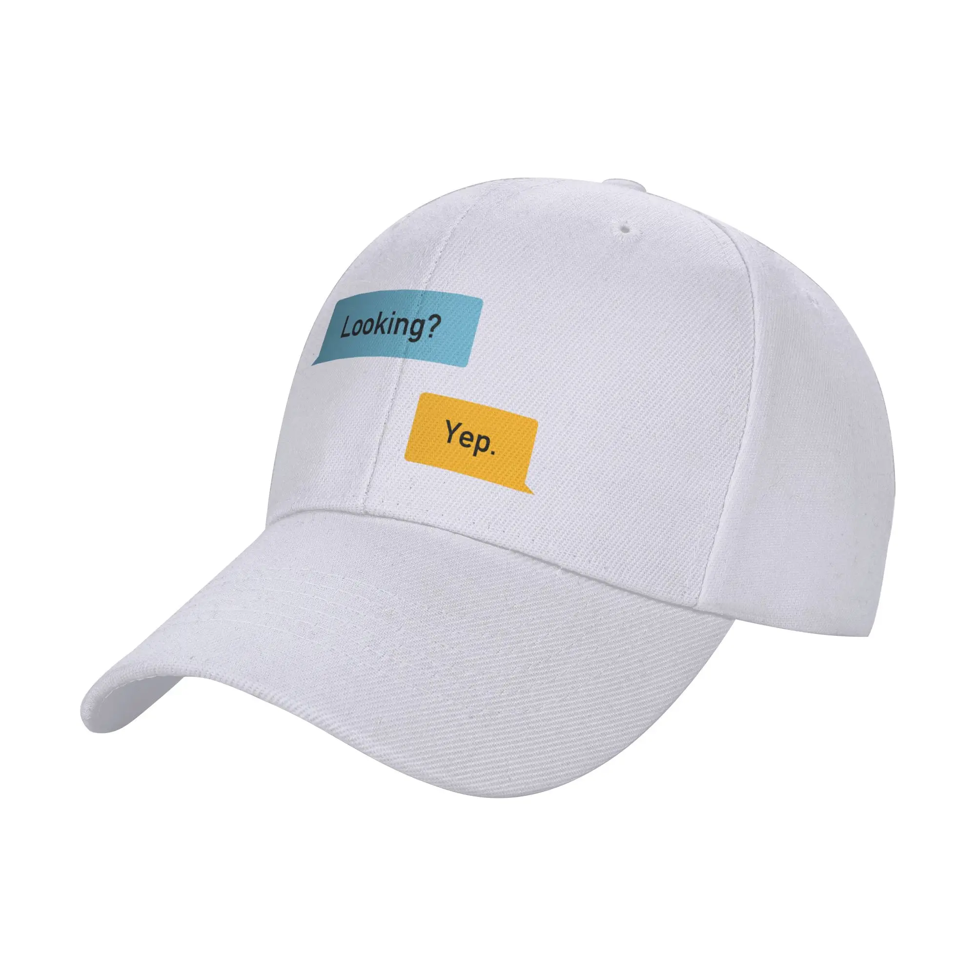 Looking Yep Grindr Dialogues Message Curved Brim Baseball CapMakes The Face Look Smaller Summer Woman Hat