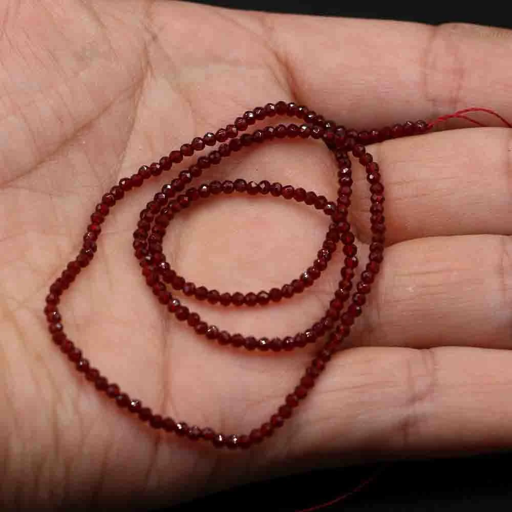 1 Stück natürliche Spinell-Perlen, 2–3 mm, facettierte lose Perlen, natürliche Stein-Abstandshalter-Perlen für die Herstellung von DIY-Armbändern, Halsketten und Schmuck. – Detail 17