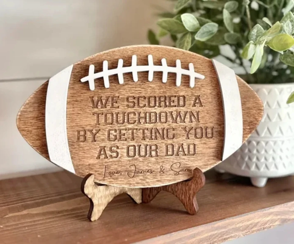 Football Sign for Dads, Football Gifts for Dads, Sports Dad, Gifts for Father's Day