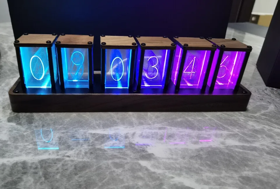 

Креативные ретро-часы с лампами Nixie, не требующие сборки, с автоматической синхронизацией времени по Wi-Fi и функцией таймера