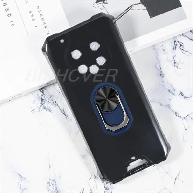 For OUKITEL WP5 WP13 WP15 WP17 WP6 WP7 WP8 Pro WP19 Case Back Finger Ring Soft TPU Silicone Case For OUKITEL WP5 Phone Cover