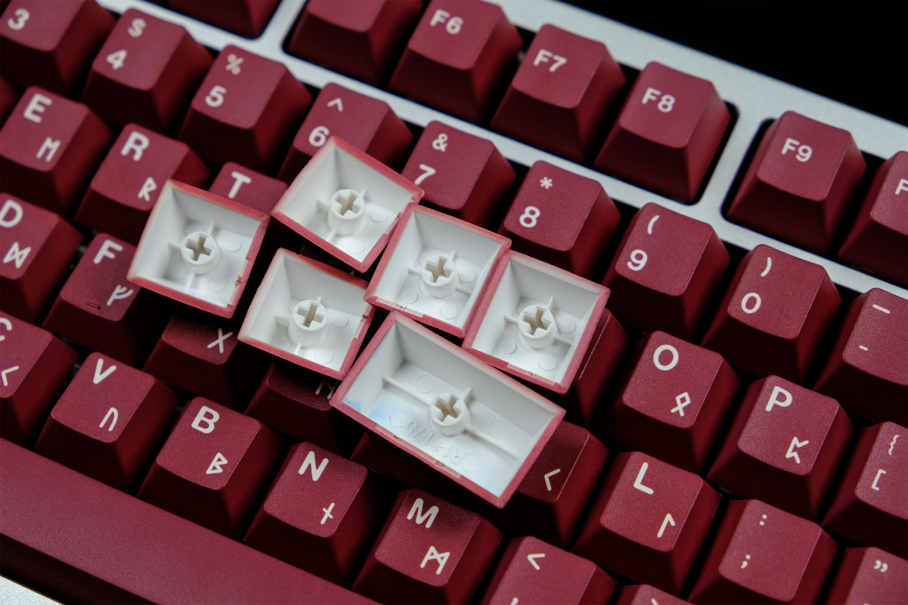 GMK-Tecla de sacrificio de sangre, teclas PBT de 129 teclas, perfil de cereza, DYE-SUB, personalizadas, para teclado mecánico