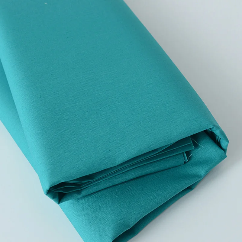 Katoenen poplin stof effen kleur wit rood zwart voor naaigerei quilten patchwork per halve meter