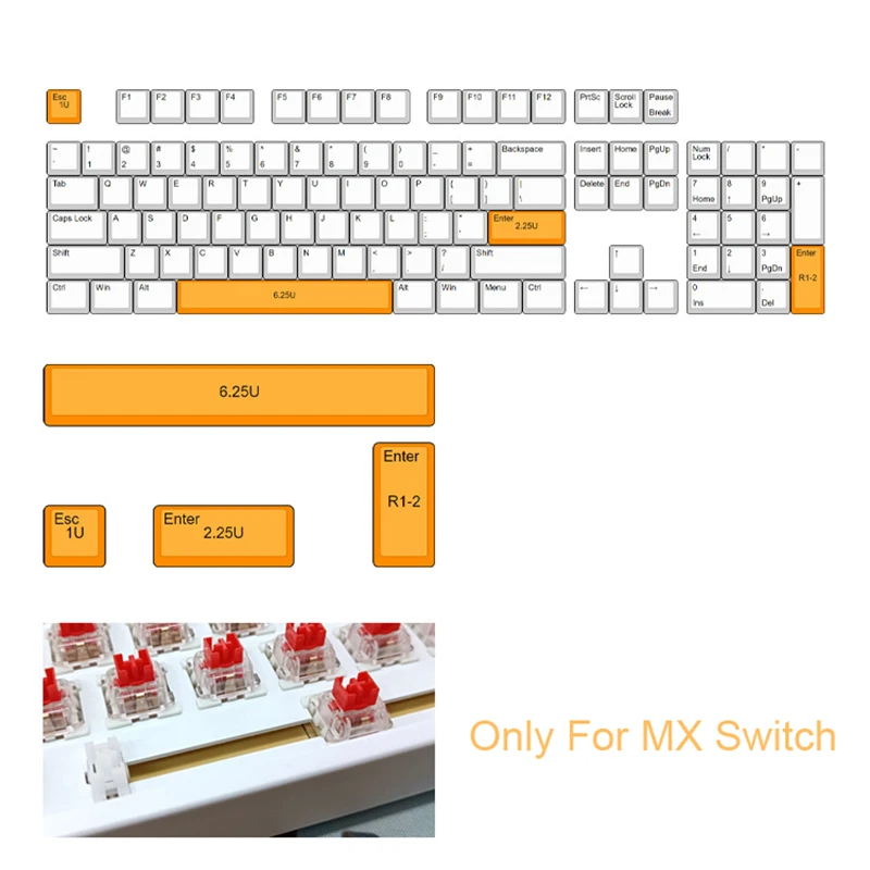 أغطية مفاتيح الألعاب الكلاسيكية 131 مفتاحًا من الكرز PBT ملف تعريف غير لامع 5 جوانب صبغ التسامي أغطية مفاتيح مخصصة للوحة المفاتيح الميكانيكية 61-108 MX