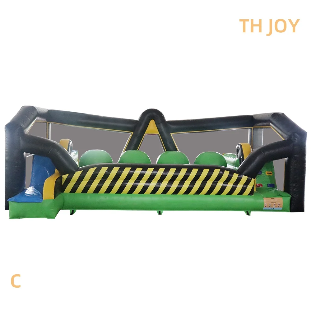 인플레이터블 와이프아웃 바운서 게임 상업용 인플레이터블 점프볼 게임 빠른 달리기 챌린지 스포츠 게임