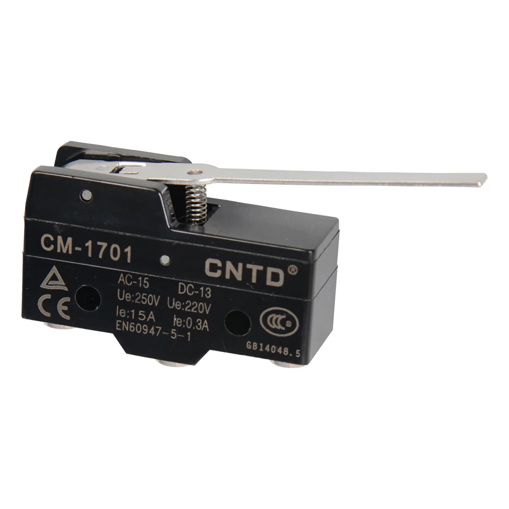 CNTD Horizontal Limit Switch CM-1 Series Micro Switch With Roller Travel Switch Block Cover