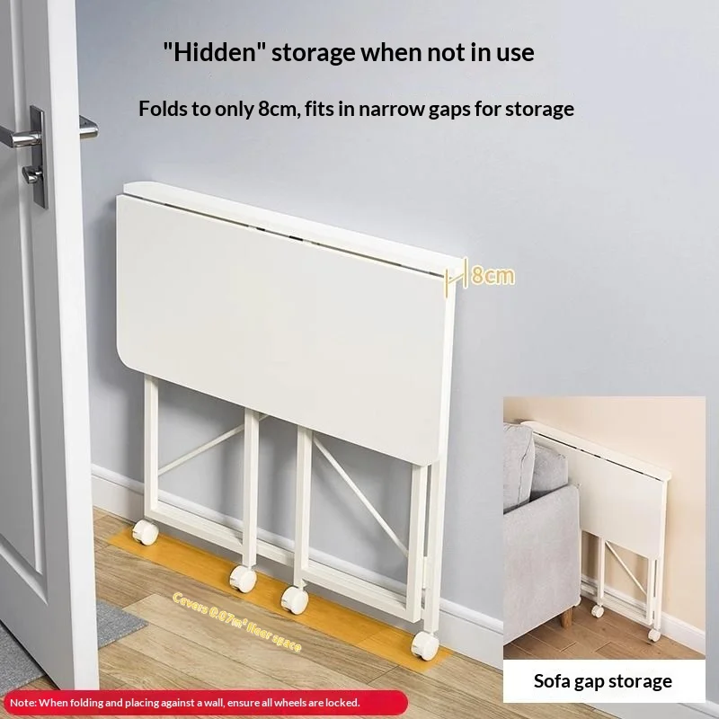 Folding Dining Table Portable Space Saving Small Apartment Multi Use Computer Desk Bedside Modern Affordable Home Furniture