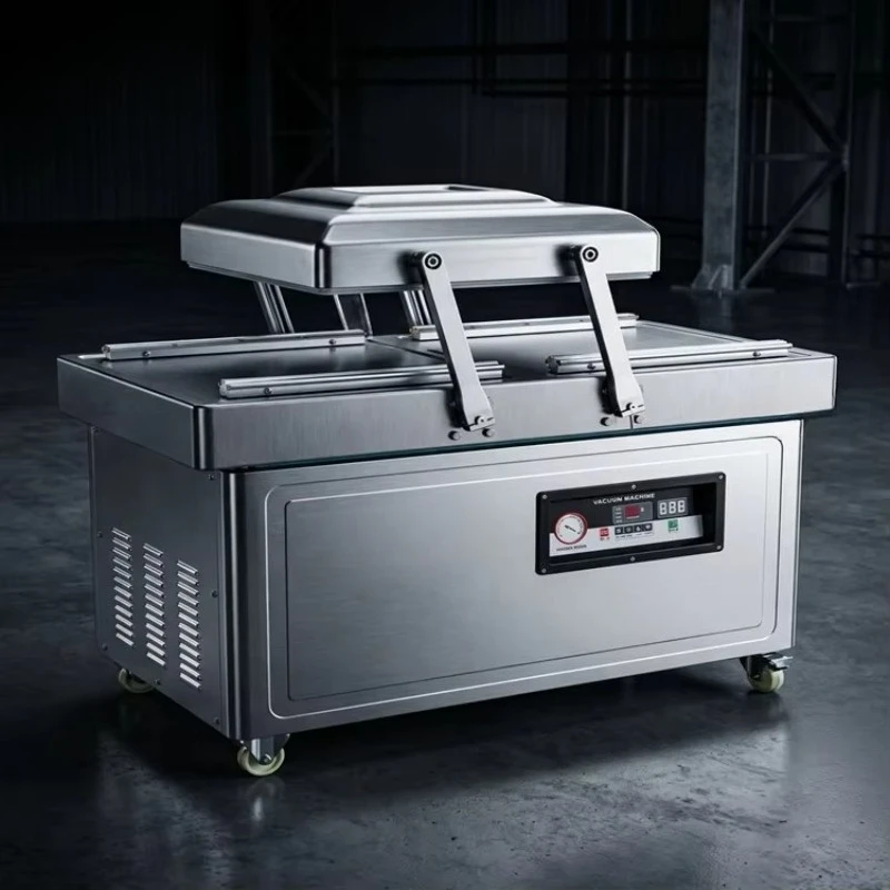 Industrial Professional Commercial Double Chamber Vacuum Packing Machine for Food Meat & Vegetable Sealer