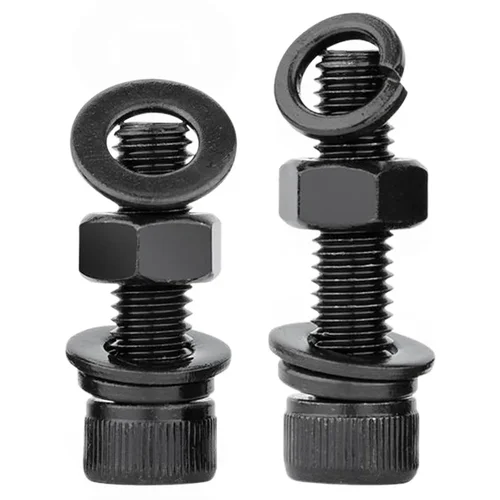 Imagen 2 del producto Tornillos y tuercas de cabeza hueca hexagonal con arandelas M3 M4 M5 M6 M8 M10 M12 M14 tornillo de cabeza Allen de acero al carbono de grado 12,9