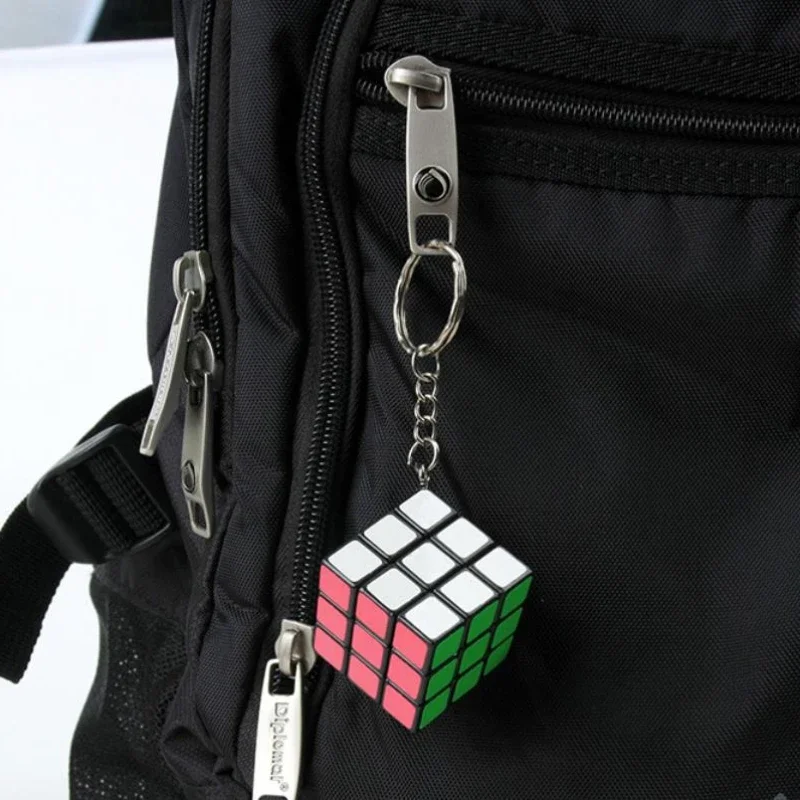 Mini 3rd Order Keychain Magic Cubing Speed  Puzzle Educational Toy for Children Kids