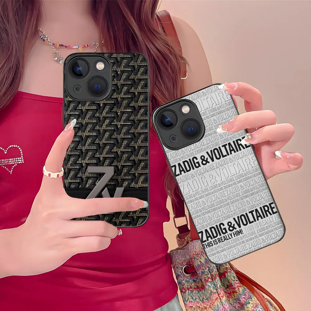 حافظة هاتف محمول ZV لهاتف آيفون 16 15 14 13 12 11 X XR XS 8 7 Pro Max Plus لون صغير سيليكون واقي فاخر جميل