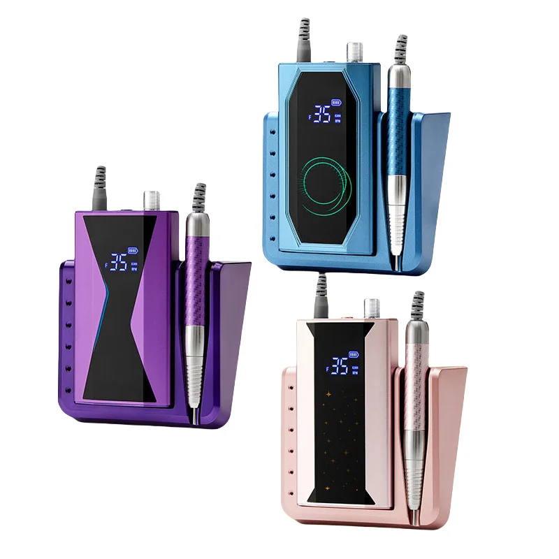 

Nail Supplies 85W Brushless Rechargeable Portable 40000 Rpm Electric Nail Drill Machine for Gel Nails Polish
