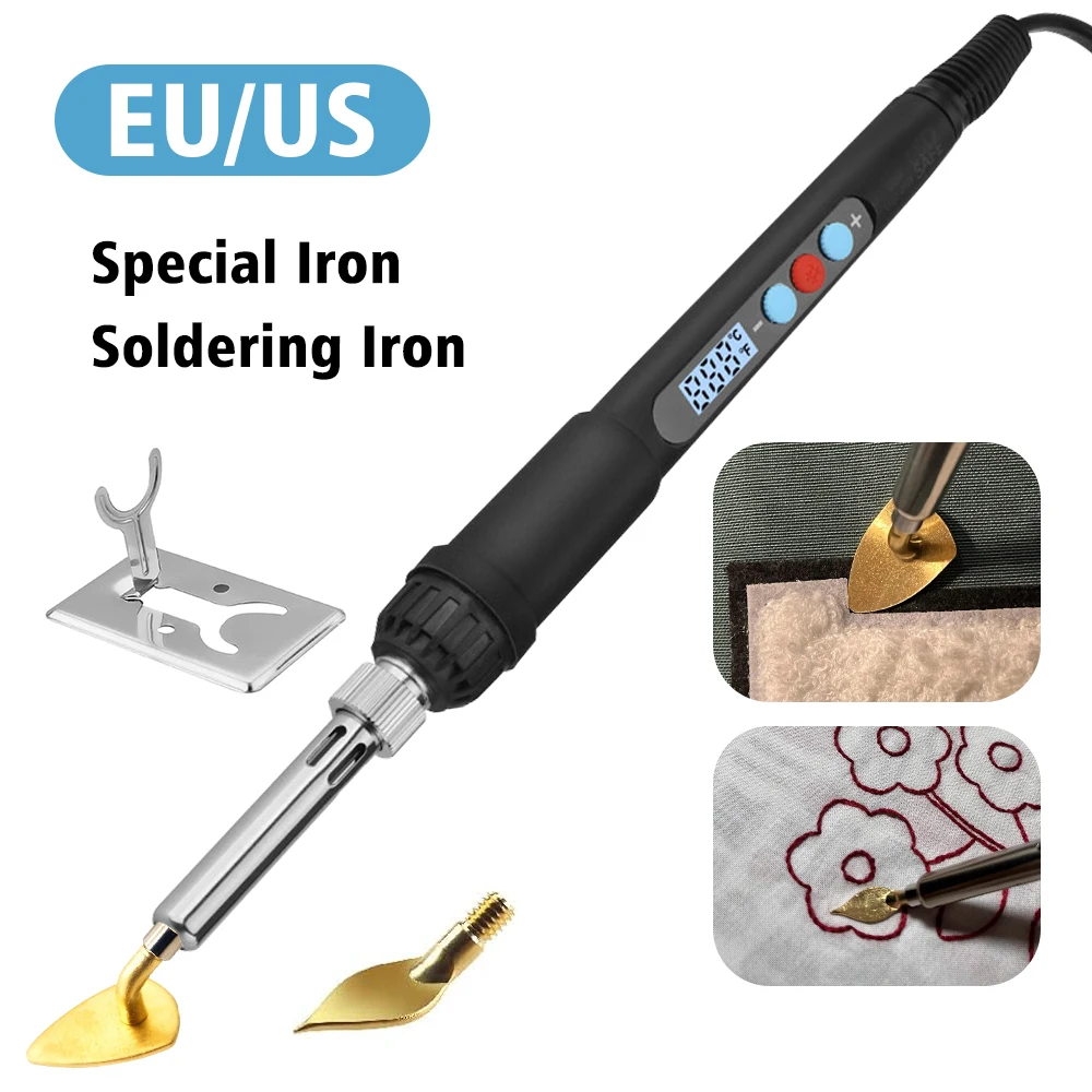 Portable Mini Craft  Electric Iron Leather Clothes Shoes Smooth Wrinkle Removal Leather Surface Caft Repair Soldering Iron Tool