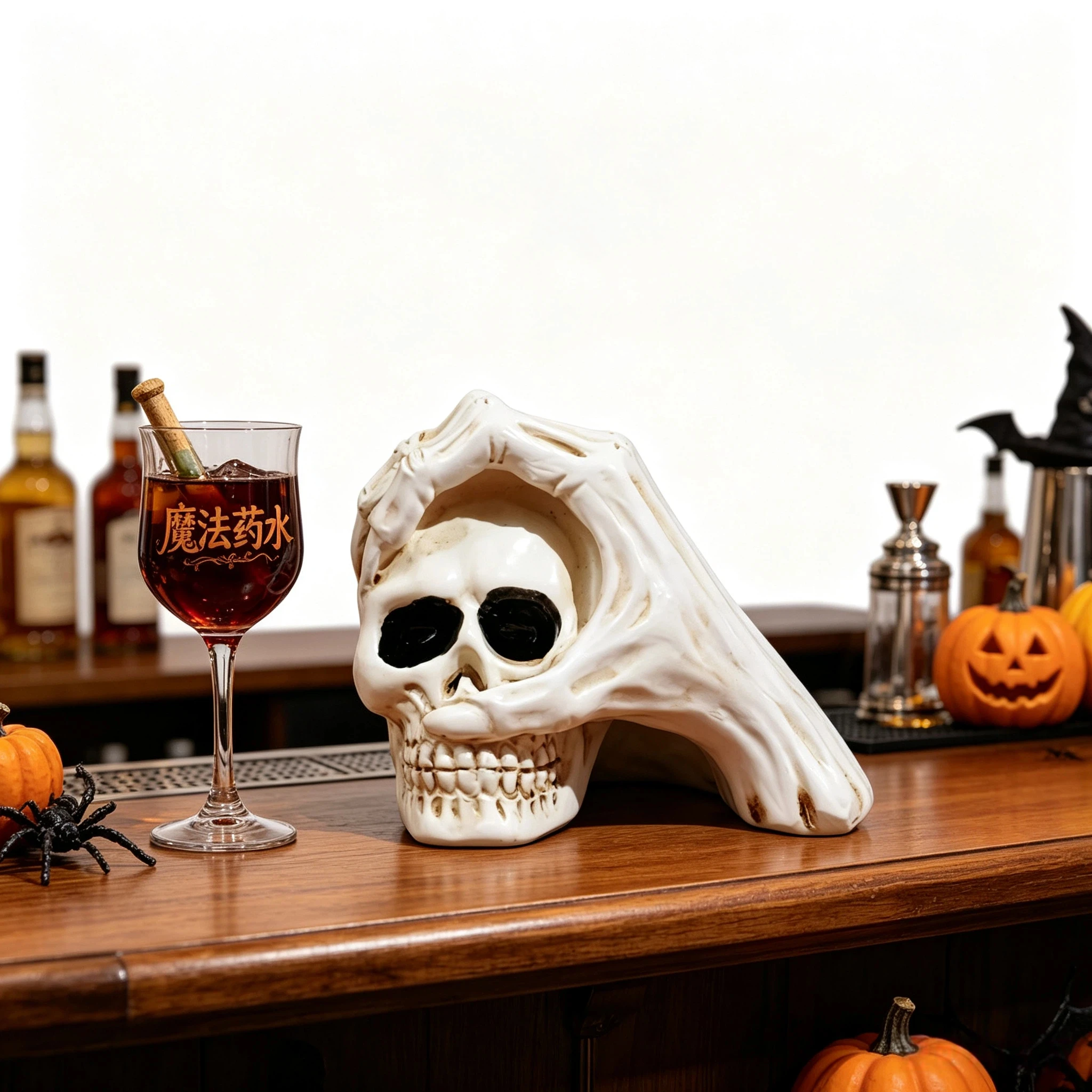 Halloween-Themed Resin Skeleto - Tablet Accessories Kit 评论和价格