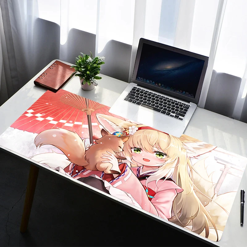

Mousepad Arknights Suzuran Rubber Mouse Pad Gaming Accessories PC Gamer Cabinet Carpets Office Computer Desk Mat Keyboard Pads