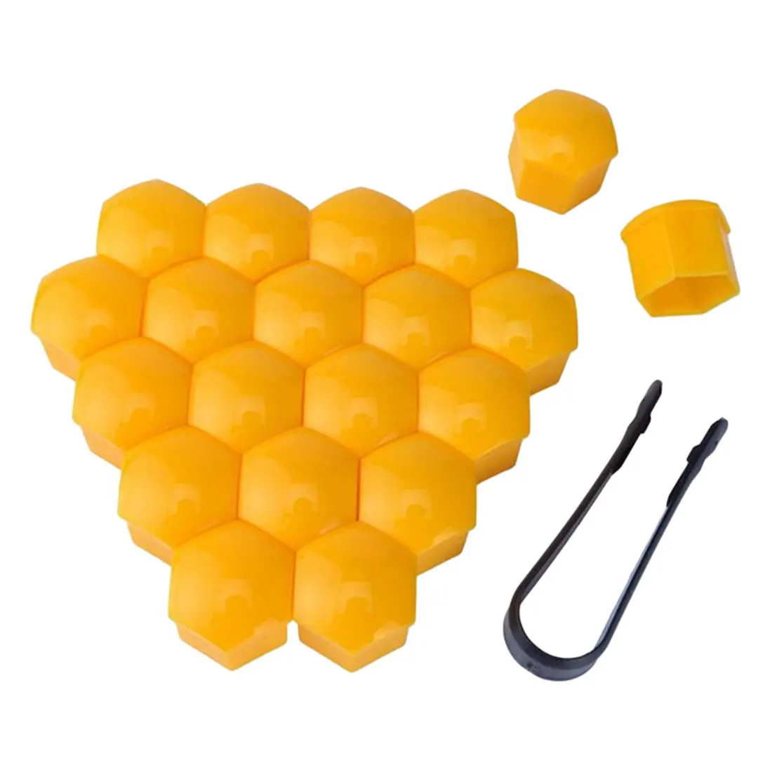 20 Stuks Auto Wielmoer Caps Anti-Roest Auto Hub Schroef Bescherming Covers Autoband Schroefdoppen Moer bout Covers Auto Exterieur 17/19/21mm