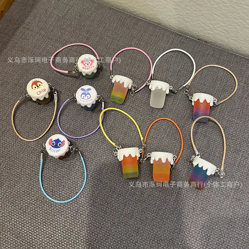 Labubu Mini My Melody botella de agua decoración de casa de muñecas accesorio luminoso para copa de vino decoraciones para el hogar para muñeca Labubu