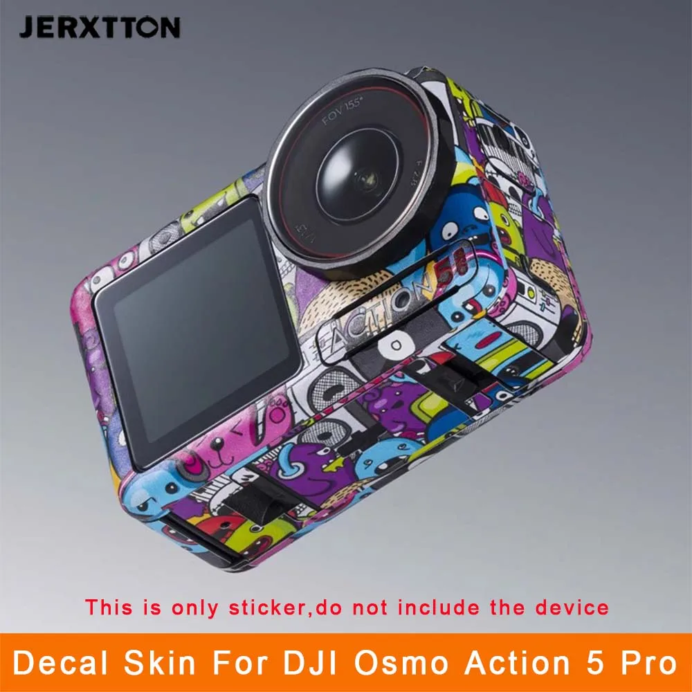 5pro Scratch-resistant Action Camera Sticker for DJI Osmo Action 5 Pro Skin Protective Vinyl Film Full Coverage Decals