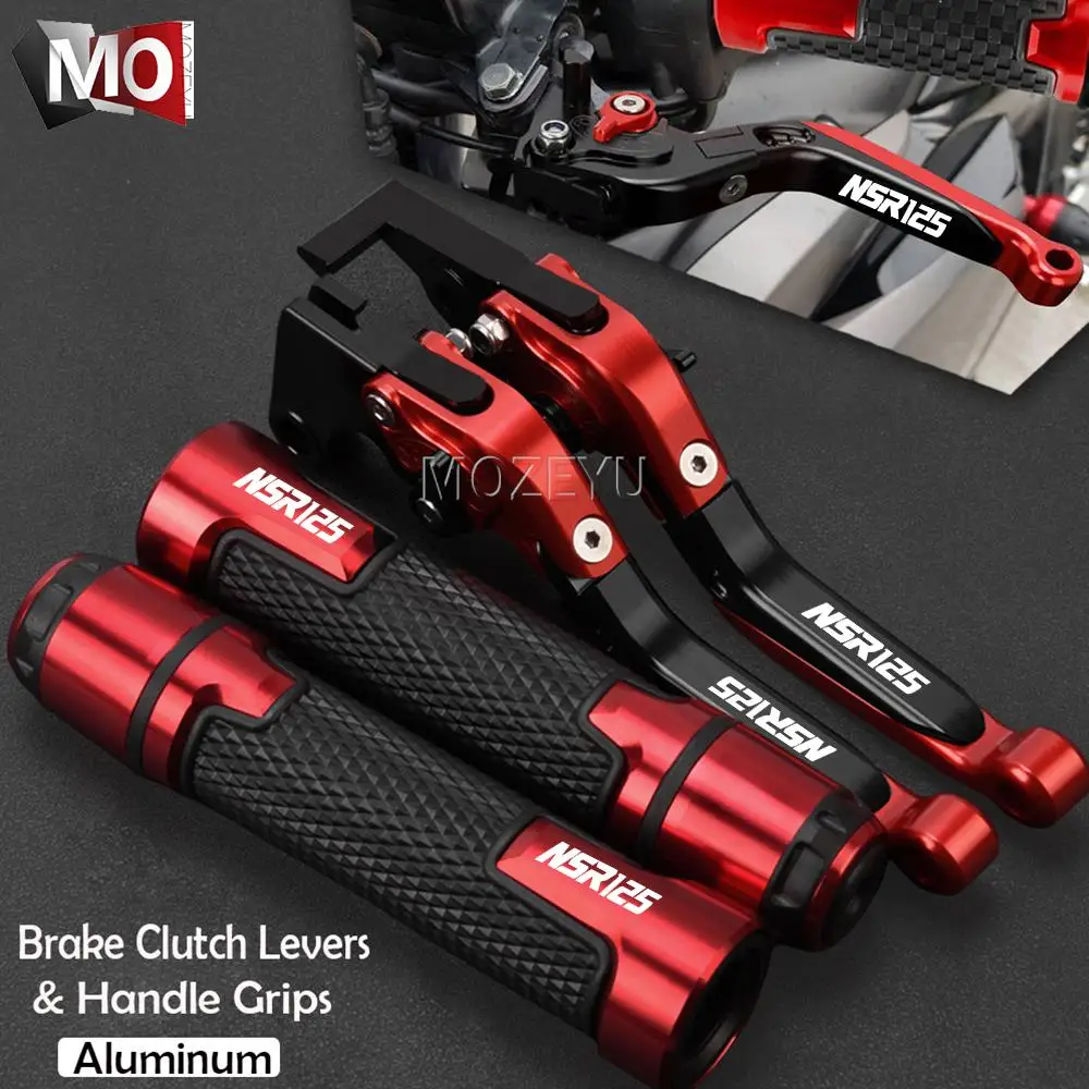 Motorcycle Accessories Extendable Adjustable Brake Clutch Levers Handle Hand Handlebar grips For honda NSR125 NSR 125 1988 1990