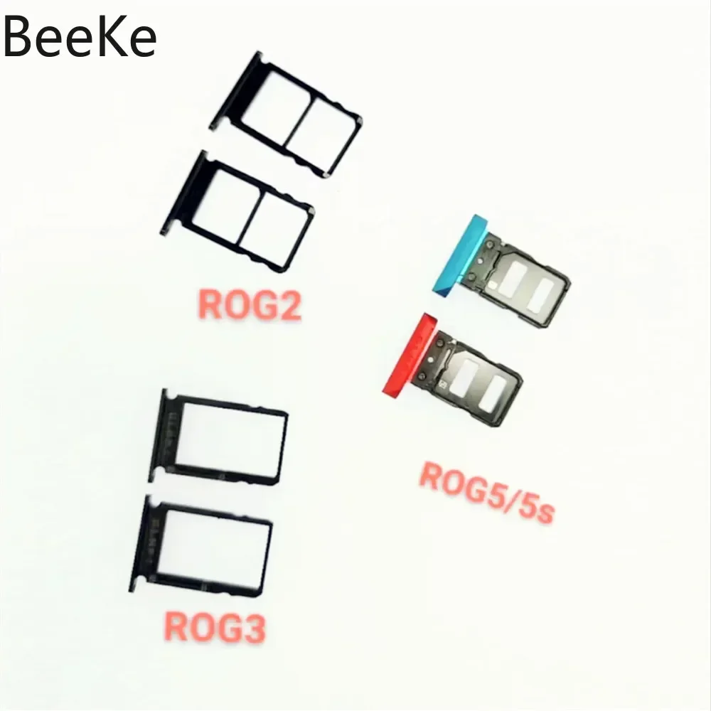 Original For ASUS ROG Phone 2 3 5 5S 6 7 8 Pro 6D Ultimate 5G Sim Card Tray Micro SD Holder Socket Slot Replacement Parts