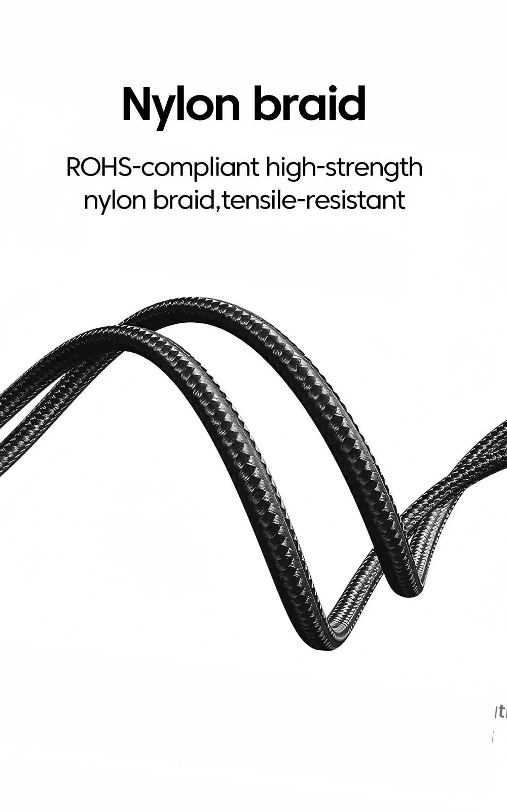 Digital Display USB C to USB C Cable 5A Type C to Type C Nylon Braided Data Cord PD Fast Charging for iPhone15 16 Samsung Xiaomi