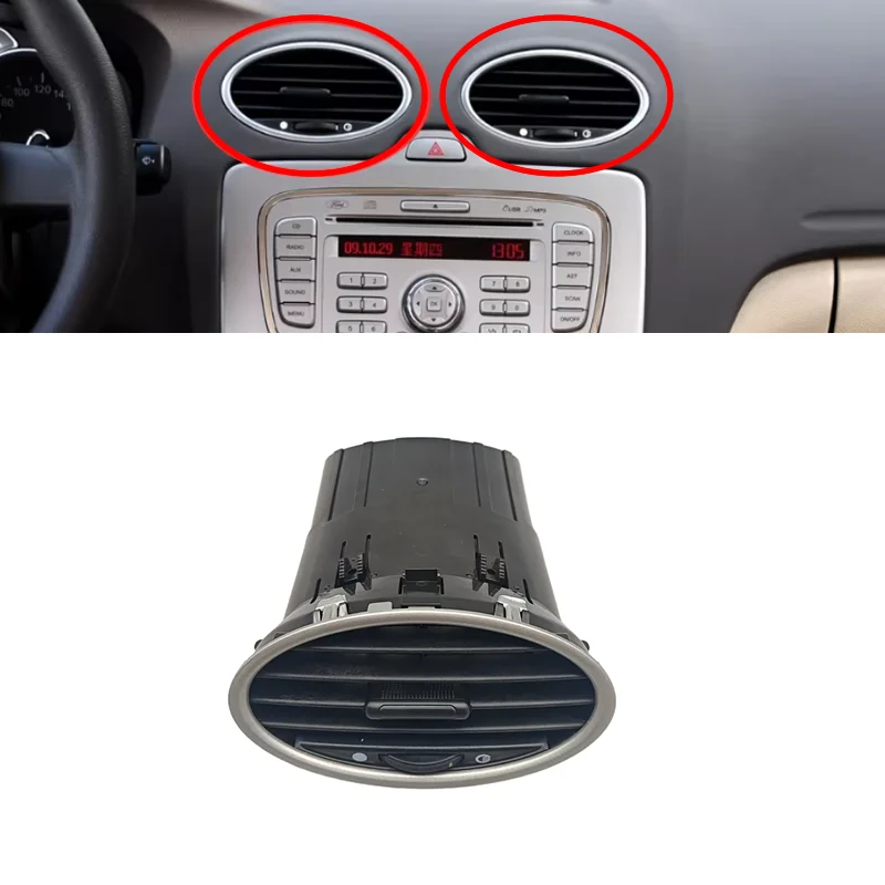 

For Ford Focus MK2 2005-2013 4M51-A014L21-AD Front Dash Center Air Conditioning Outlet Vent Grille Assy 4M51A014L21AD