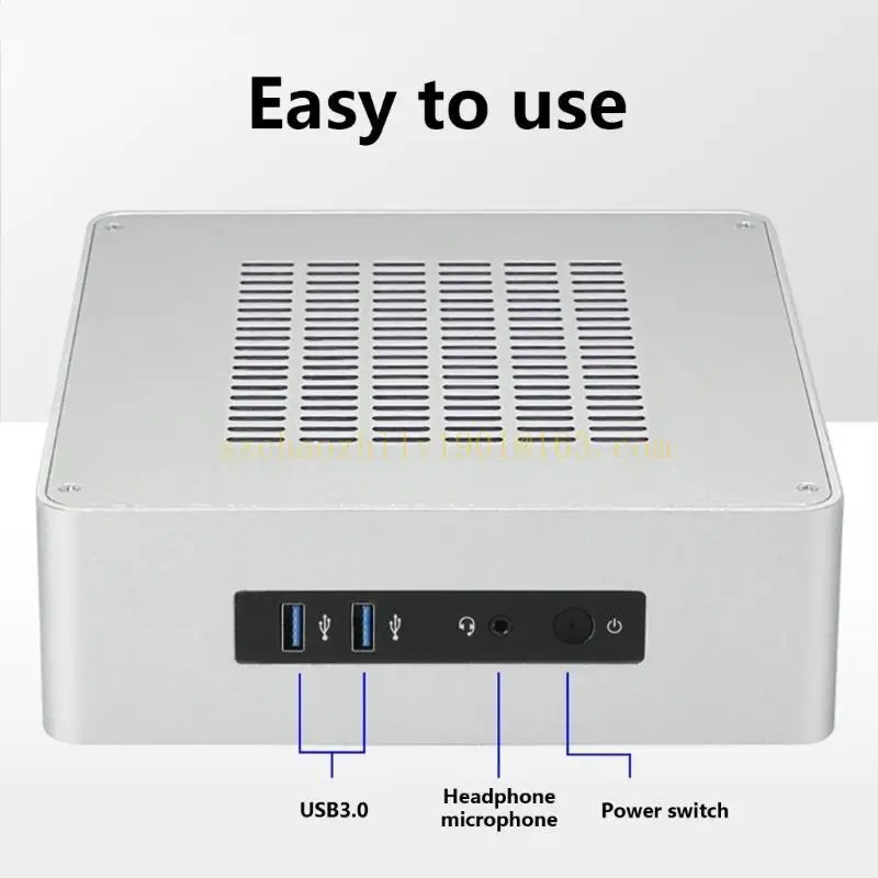 62KA TA65 Mini ITX Computergehäuse TA65 Mini Desktop-Gehäuse Industriesteuerung HTPC-Gehäuse, mit USB3.0 Industrial