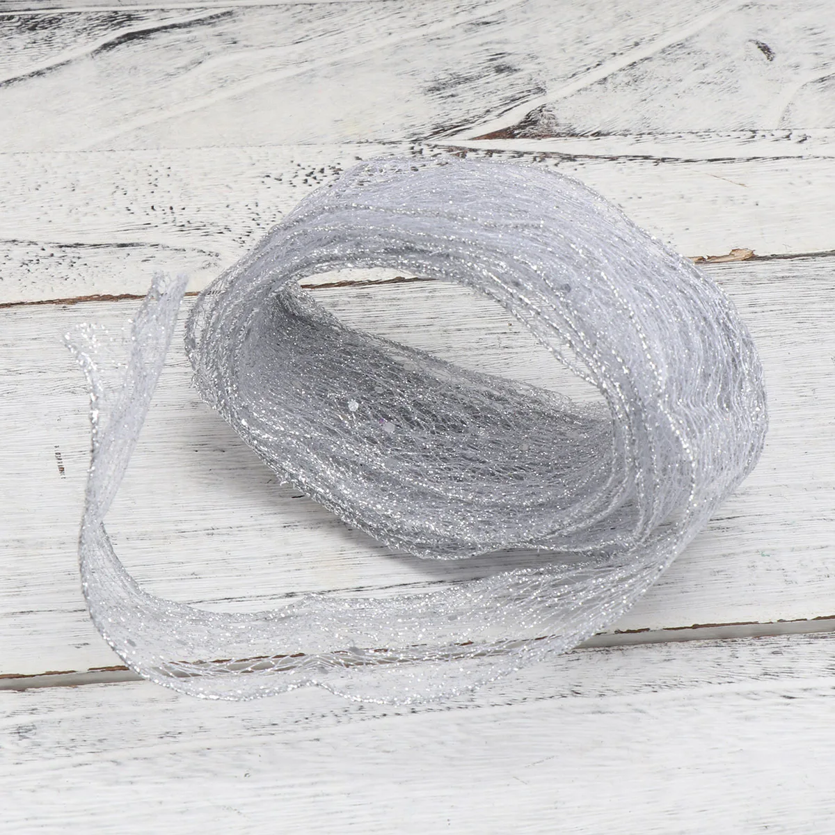 

4Pcs 2m Premium Christmas Ribbon Silver Festival Decor Gift Box Ties Craft Supplies DIY Projects Christmas Ribbon