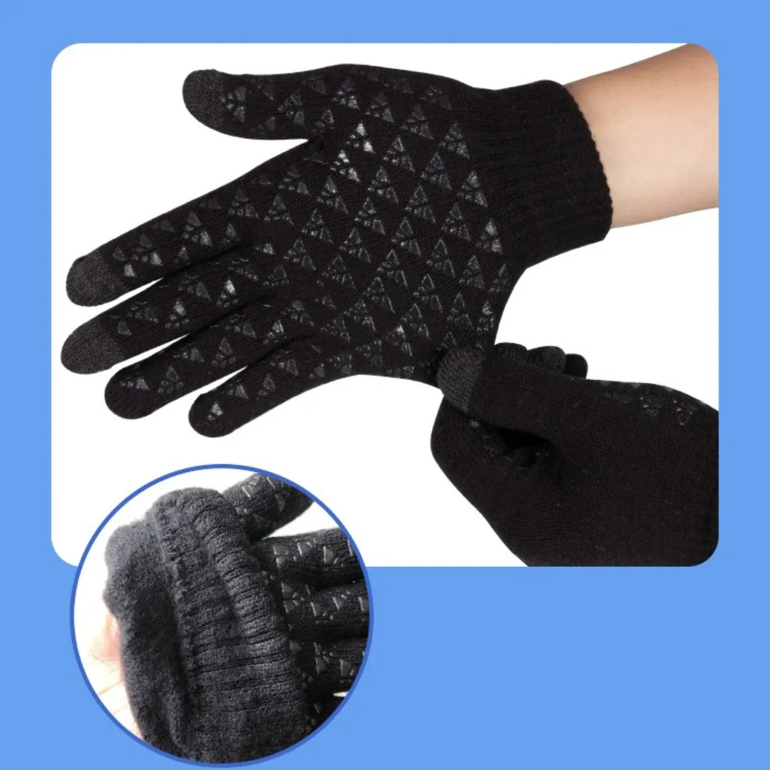 Pure Silver Infused Conductive Earthing Grounding Gloves for Men Women, Anti-Odor & Moisture Wicking Quarter Gloves