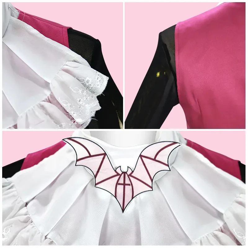 Disfraz de CyMonster Cos High Draculaura, disfraz de Vampire Heart Draculaura, peluca de Anime para niñas, disfraz de fiesta de Carnaval Sho