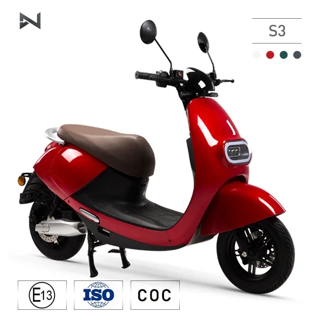 N-moto Factory 150KM 55KM/H Motor with Fashion Design Portable 60V23.4AH Lithium Battery Mini Moped Electric Motorcycle