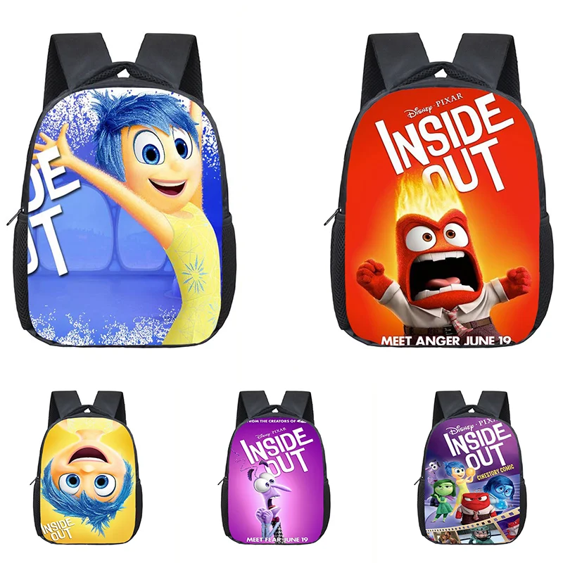 13 inch Inside Out Infantile Small Backpack for Kids Baby Cute School Bags Children Gift Primary School Bookbag Mochila