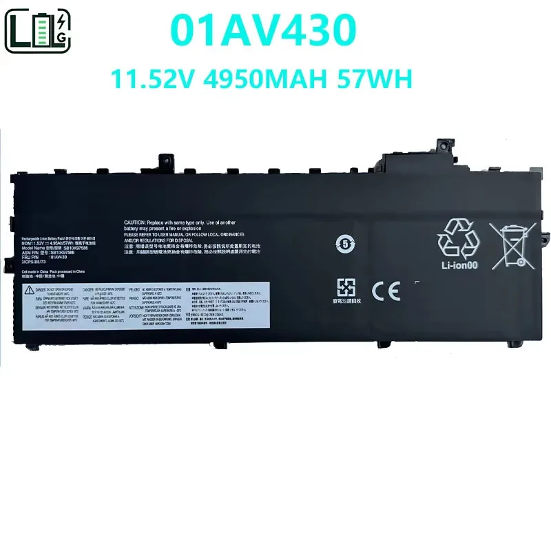 

laptop Battery 01AV430 01AV494 For Lenovo Thinkpad X1 Carbon 5th 2017 6th 2018 Series 01AV429 SB10K97586 01AV431 SB10K97587