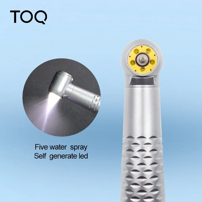 New 5 LED Light High Speed Handpiece Shadowless E-Generator Air Turbine for Dentist 2/4 Holes 5 Water Spray Dental Equipment