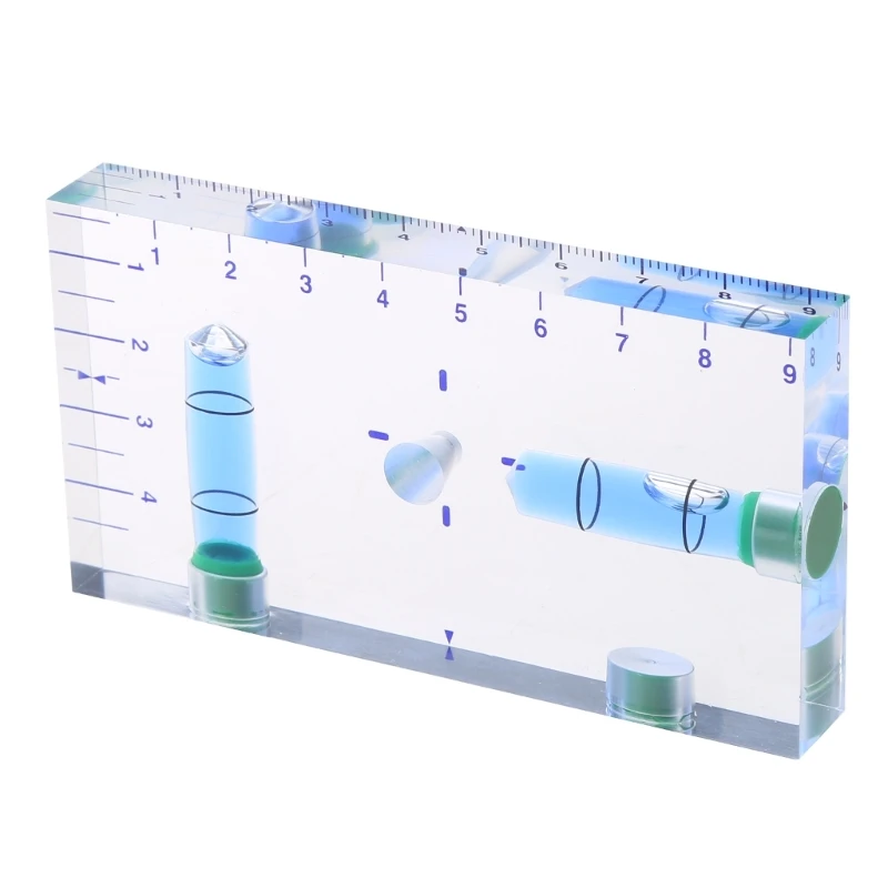 Mini Bubble Level 2 Direction Clear Level, Picture Hangings, Mark Measuring Instrument, Layouts Tool