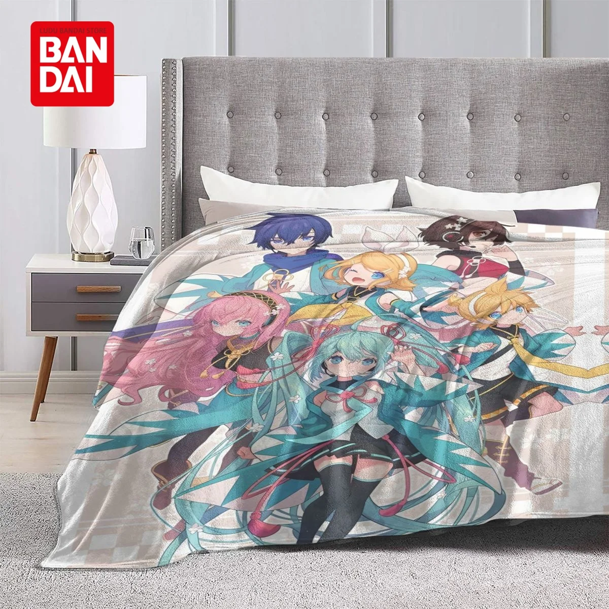 Bandai Hatsune Miku Weak Voice Throw Blankets on Bed Sofa Air Condition Sleeping Cover Bedding Throws Bedsheet For Kids