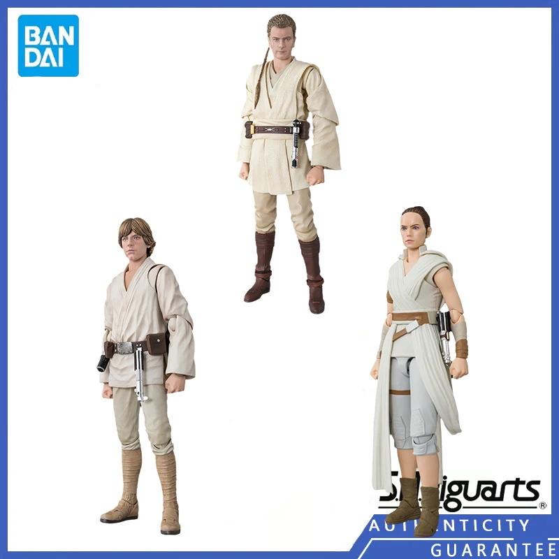 

[In stock] Bandai S.H.Figuarts SHF 15CM STRA WARS Obi-Wan Kenobi Luke Skywalker Rey Movable Figure Toys Figure Gifts