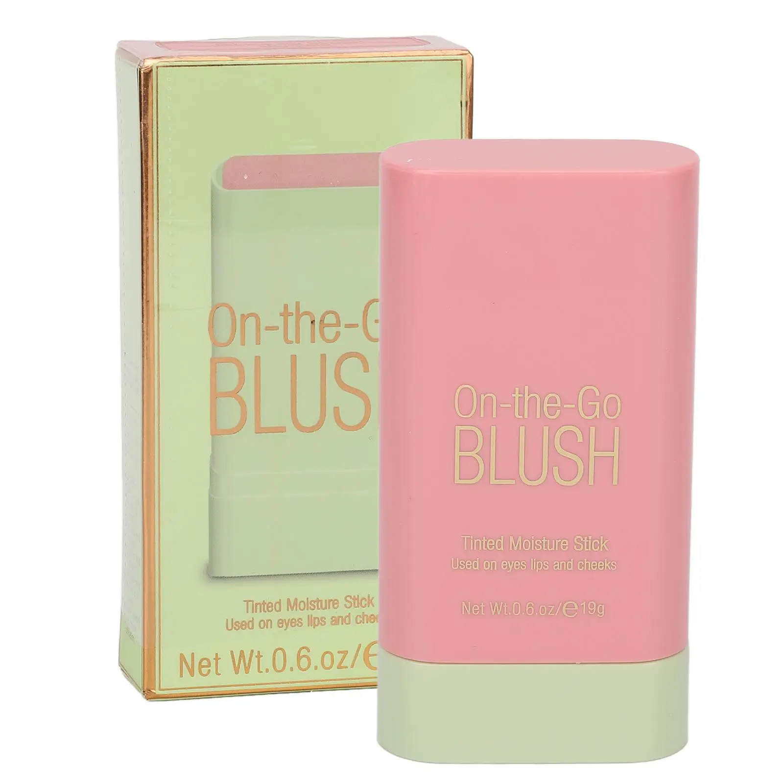 

0.7 Oz High Color Rendering Cream Blush Stick for women - Lasting, Light & Breathable Multi-Purpose Formula for salon Use