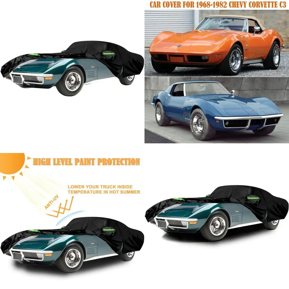 

All-Weather 6-Layer Custom Corvette C3 Car Cover with Zippered Door for 1968-1982 Models