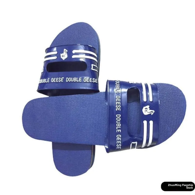

Zhanjiang Duck Slippers Yue State Red Double Goose Blue Duck Slippers Anti-Slip Beach Shoes Unisex Simple Style Home Comfort