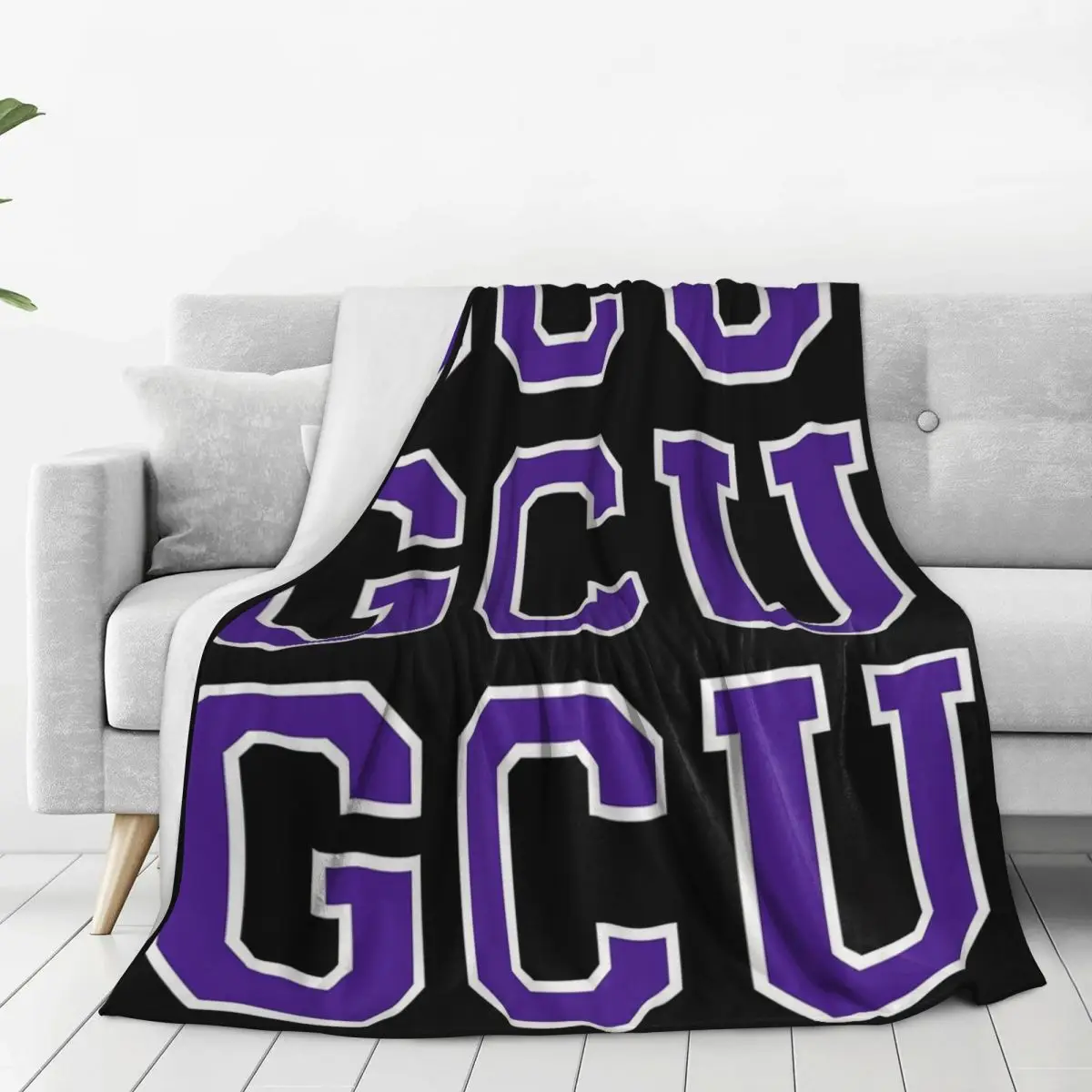 Grand Canyon University College Font Blanket Fleece Super Soft Sofa Throw Blankets For Couch Bedding Travel Throws Bedspread